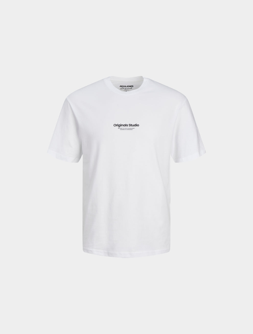 Jack & Jones - Printed Crew Neck T-Shirt - White