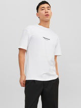 Jack & Jones - Printed Crew Neck T-Shirt - White