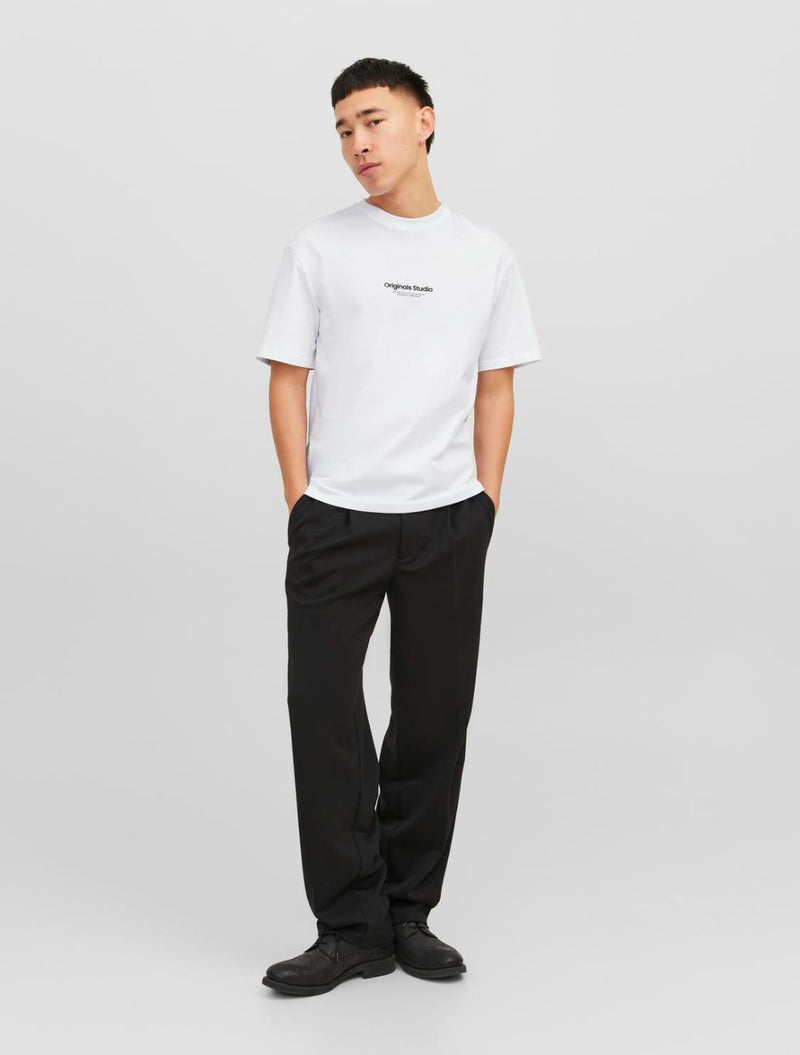 Jack & Jones - Printed Crew Neck T-Shirt - White