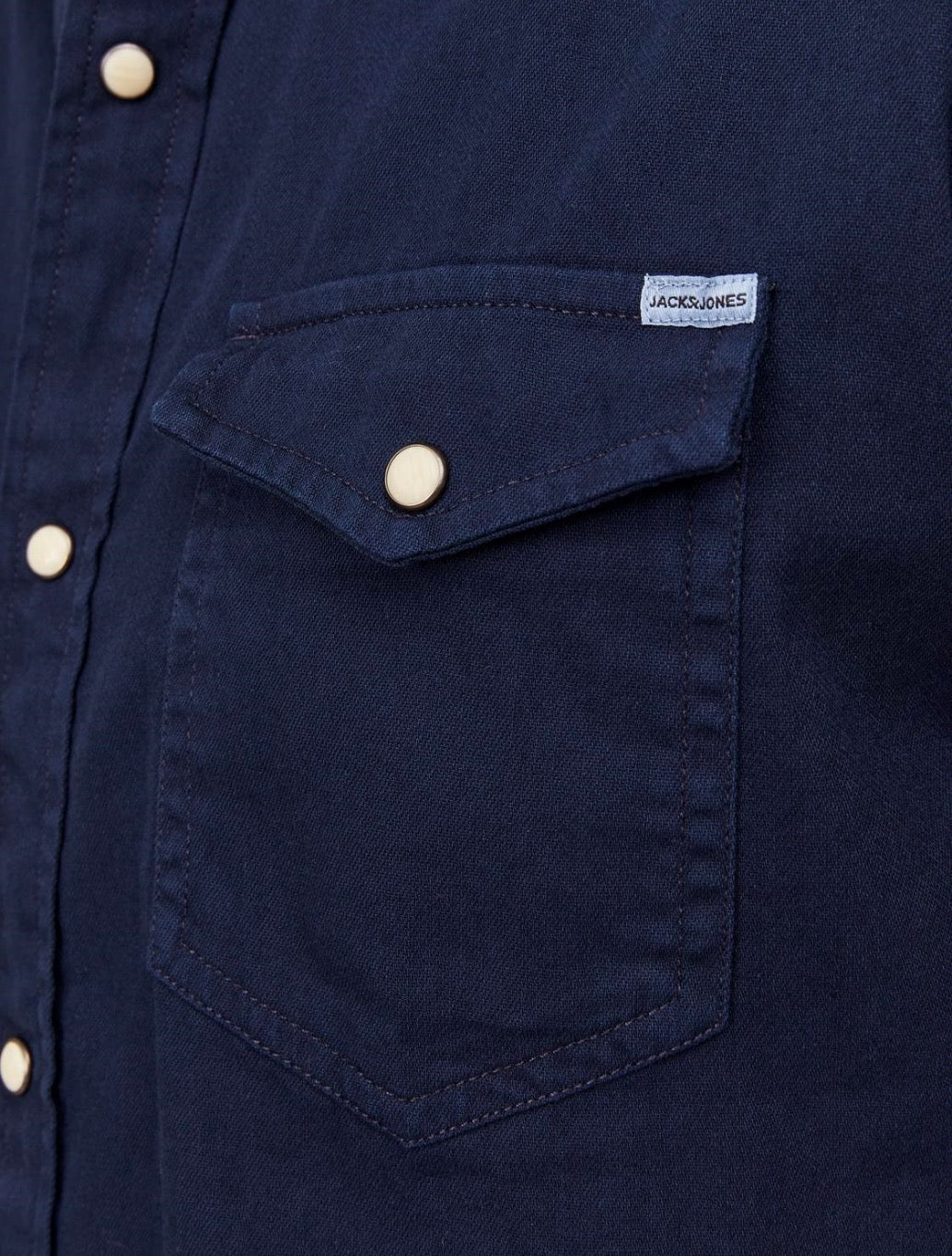 Jack & Jones - Slim Fit Denim Shirt - Navy