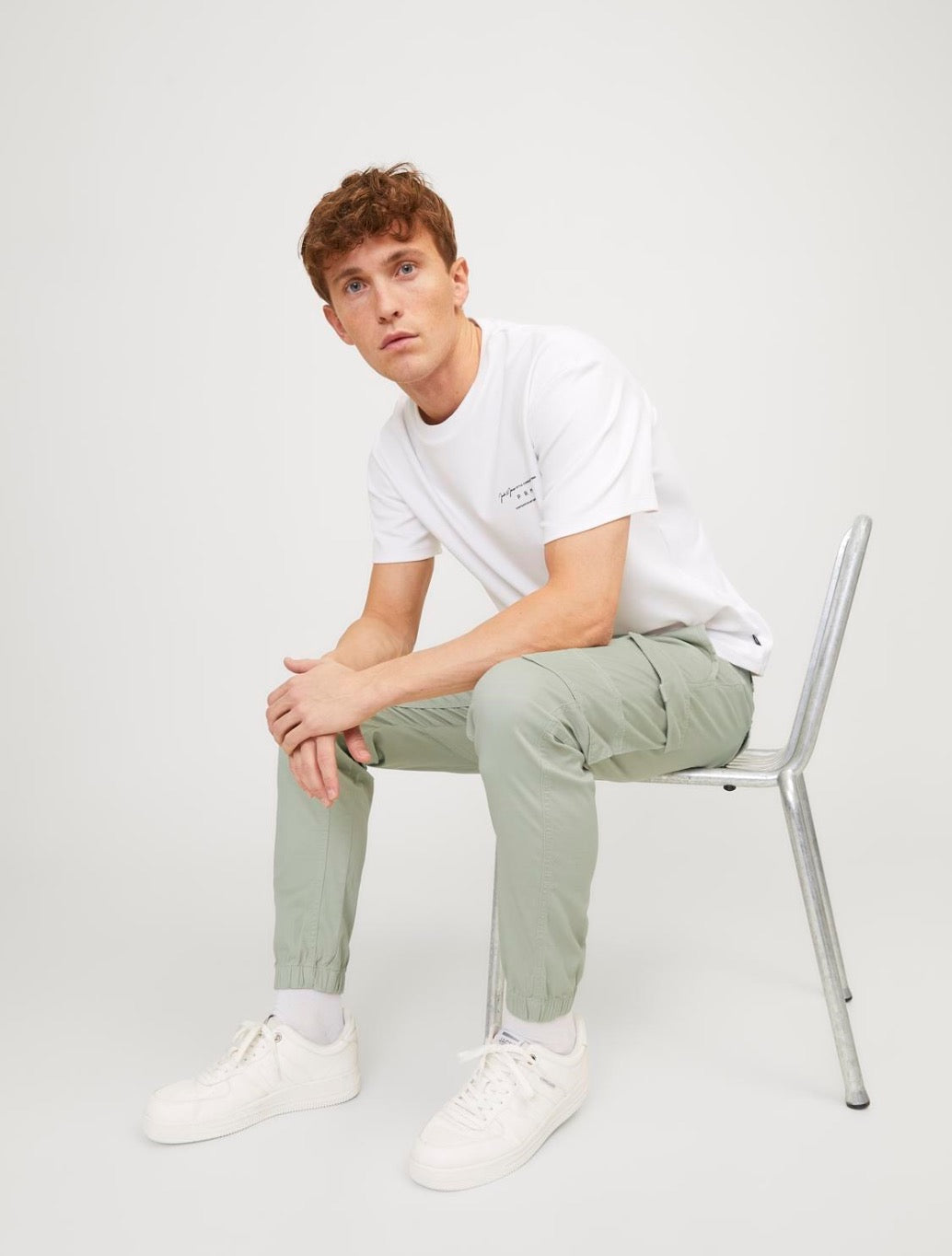 Jack & Jones - Slim Fit Cargo Trousers - Light Green