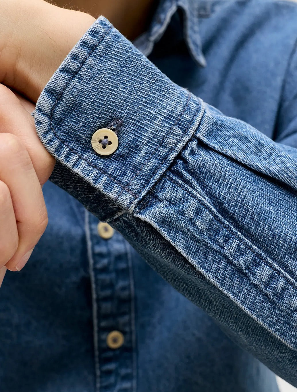 Jack & Jones - Stanley Slim-Fit Denim Shirt - Denim Blue