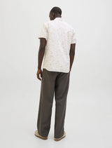 Jack & Jones - Summer Printed Short Sleeve Shirt - Beige