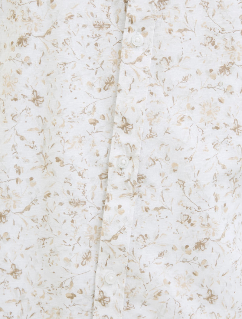 Jack & Jones - Summer Printed Short Sleeve Shirt - Beige
