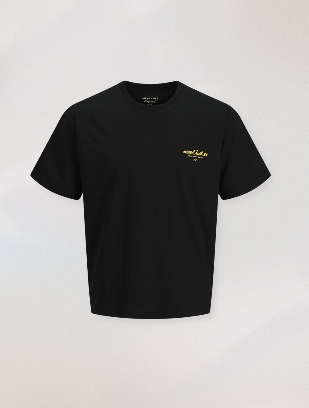 Jack & Jones Alamanco Back Print T-Shirt in Black