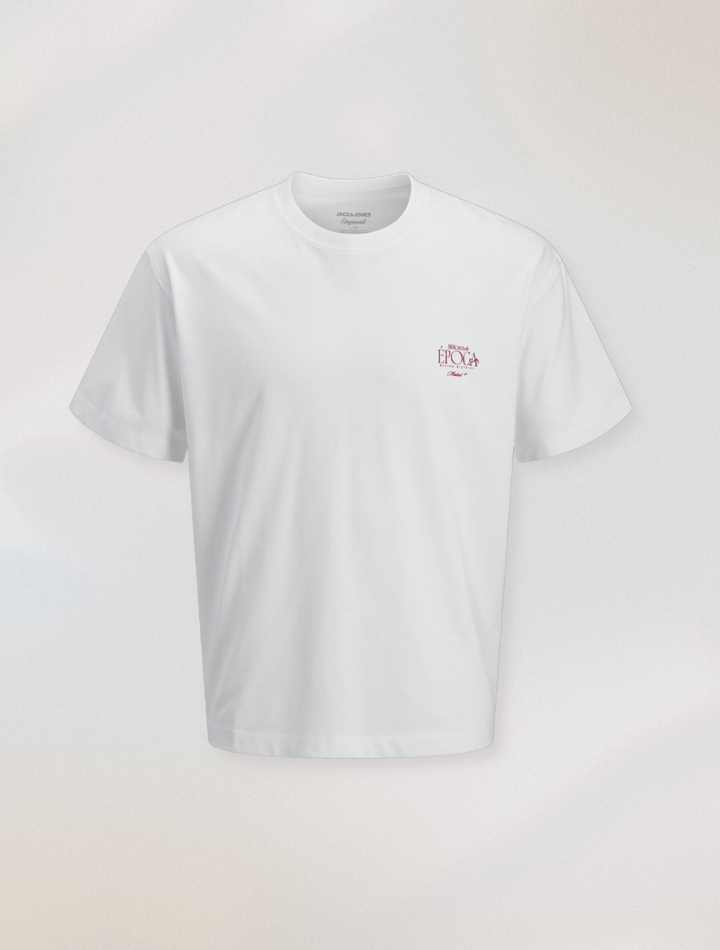 Jack & Jones Alamanco Back Print T-Shirt in White