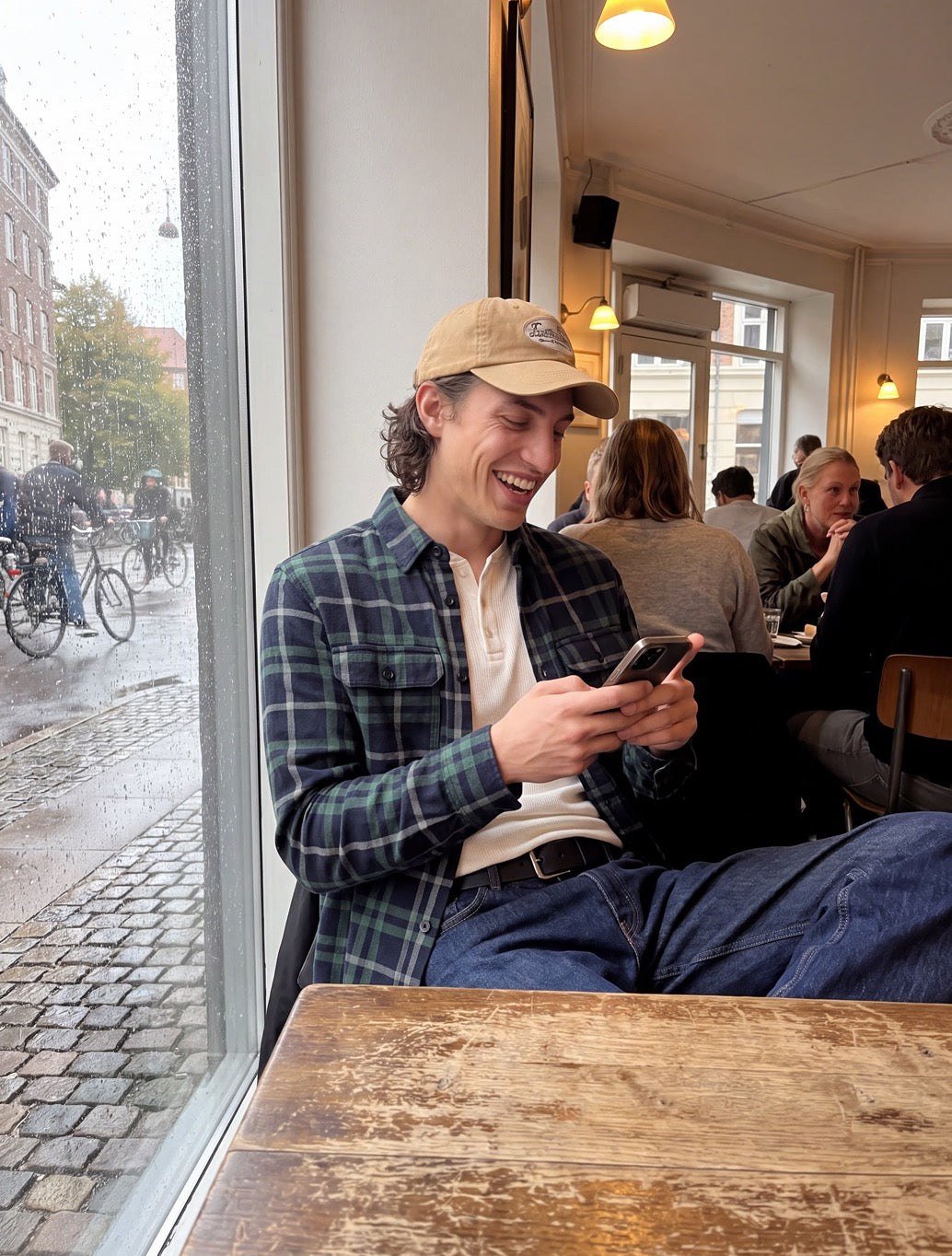 Jack & Jones Bluivy Check Overshirt in Green Check