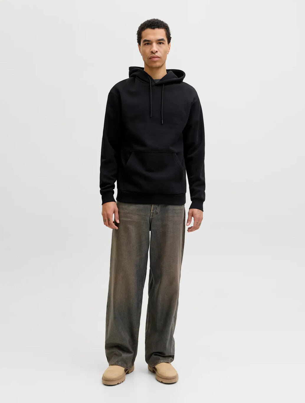 Jack & Jones Bradley Relaxed Fit Hoodie in Black