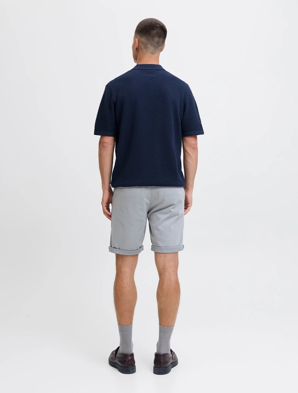 Jack & Jones Bowie Regular Fit Chino Shorts in Grey