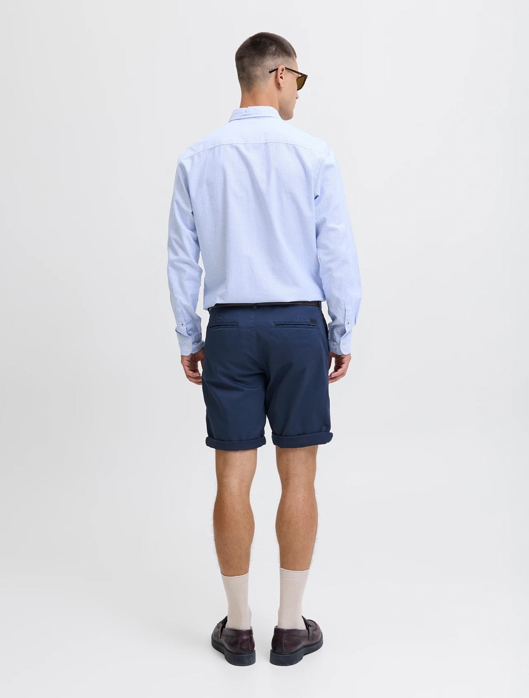Jack & Jones Bowie Regular Fit Chino Shorts in Navy