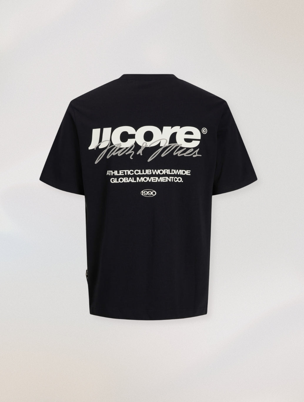 Jack & Jones Club Back Print T-Shirt in Black