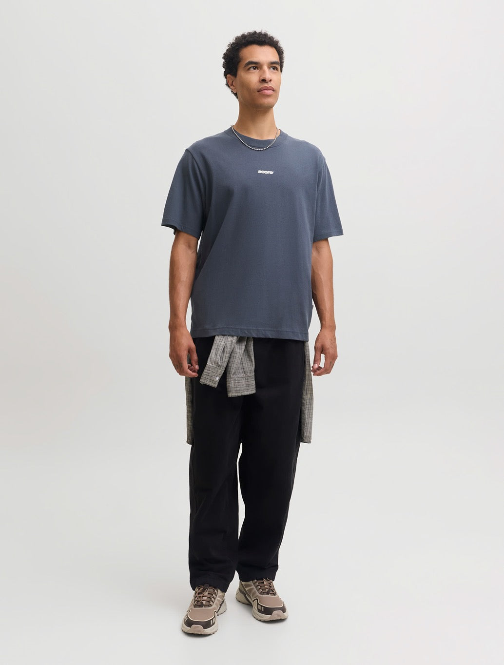 Jack & Jones Club Back Print T-Shirt in Navy