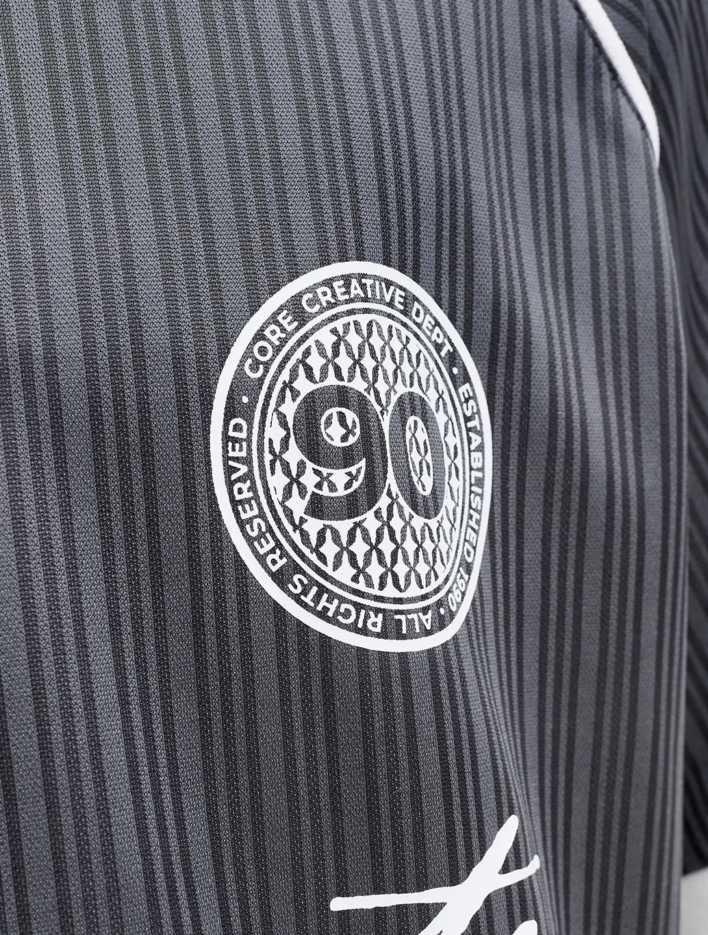 Jack & Jones Eterna Football Polo Shirt in Dark Grey