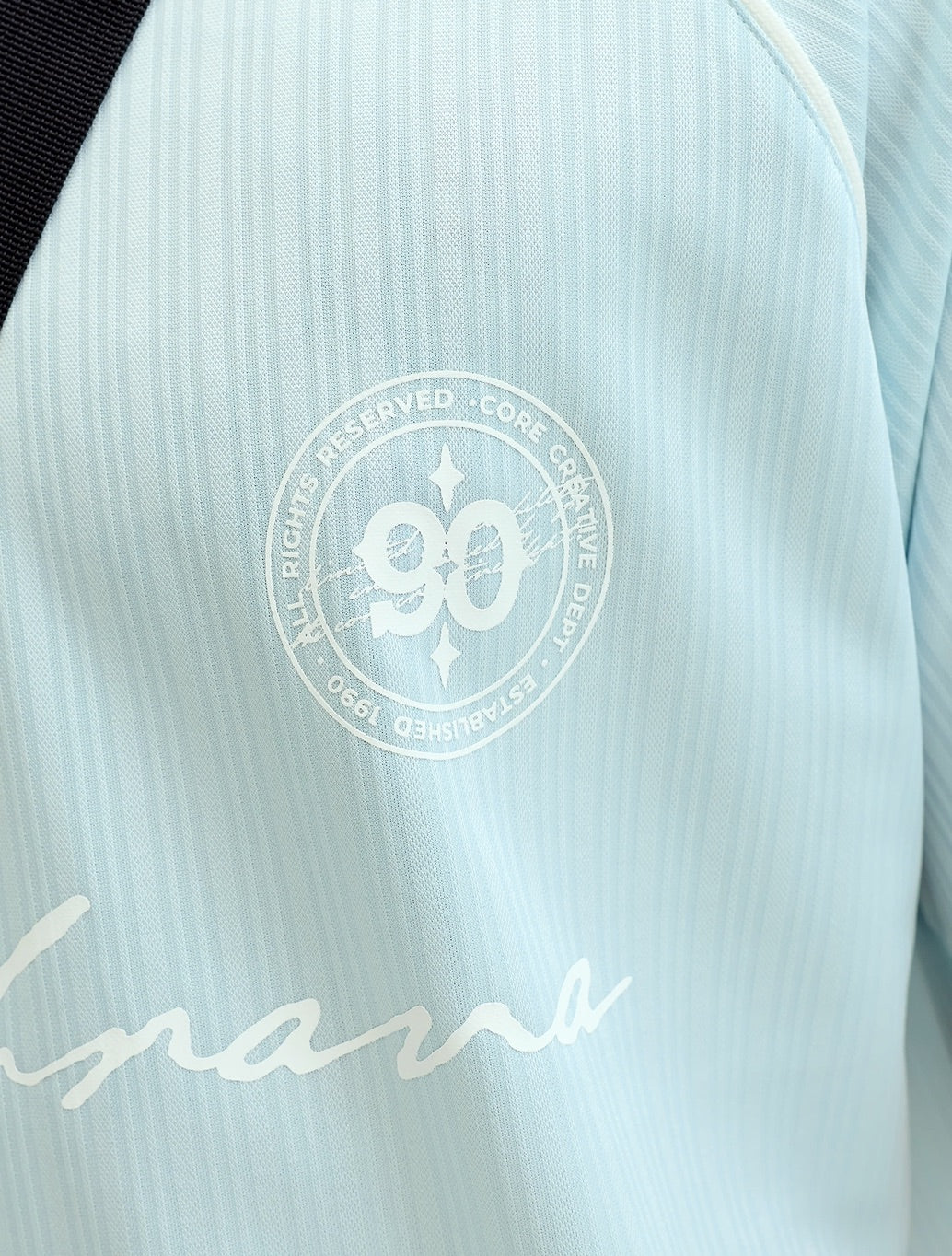 Jack & Jones Eterna Football Polo Shirt in Light Blue