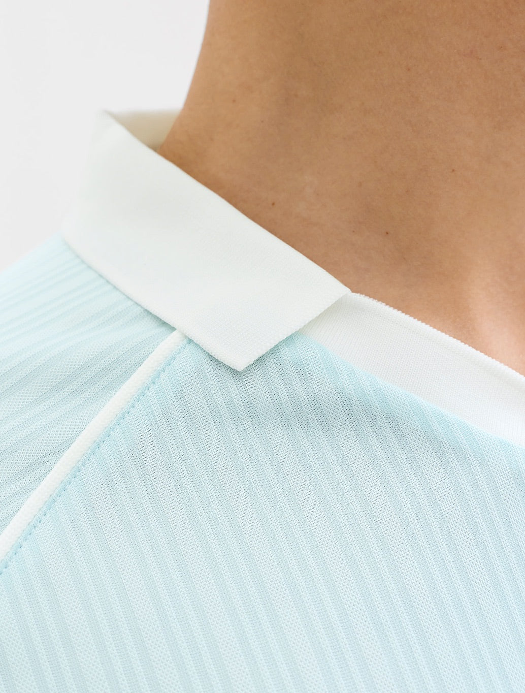 Jack & Jones Eterna Football Polo Shirt in Light Blue