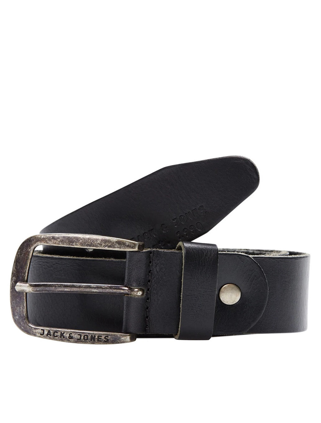 Jack & Jones Paul Leather Belt in Black