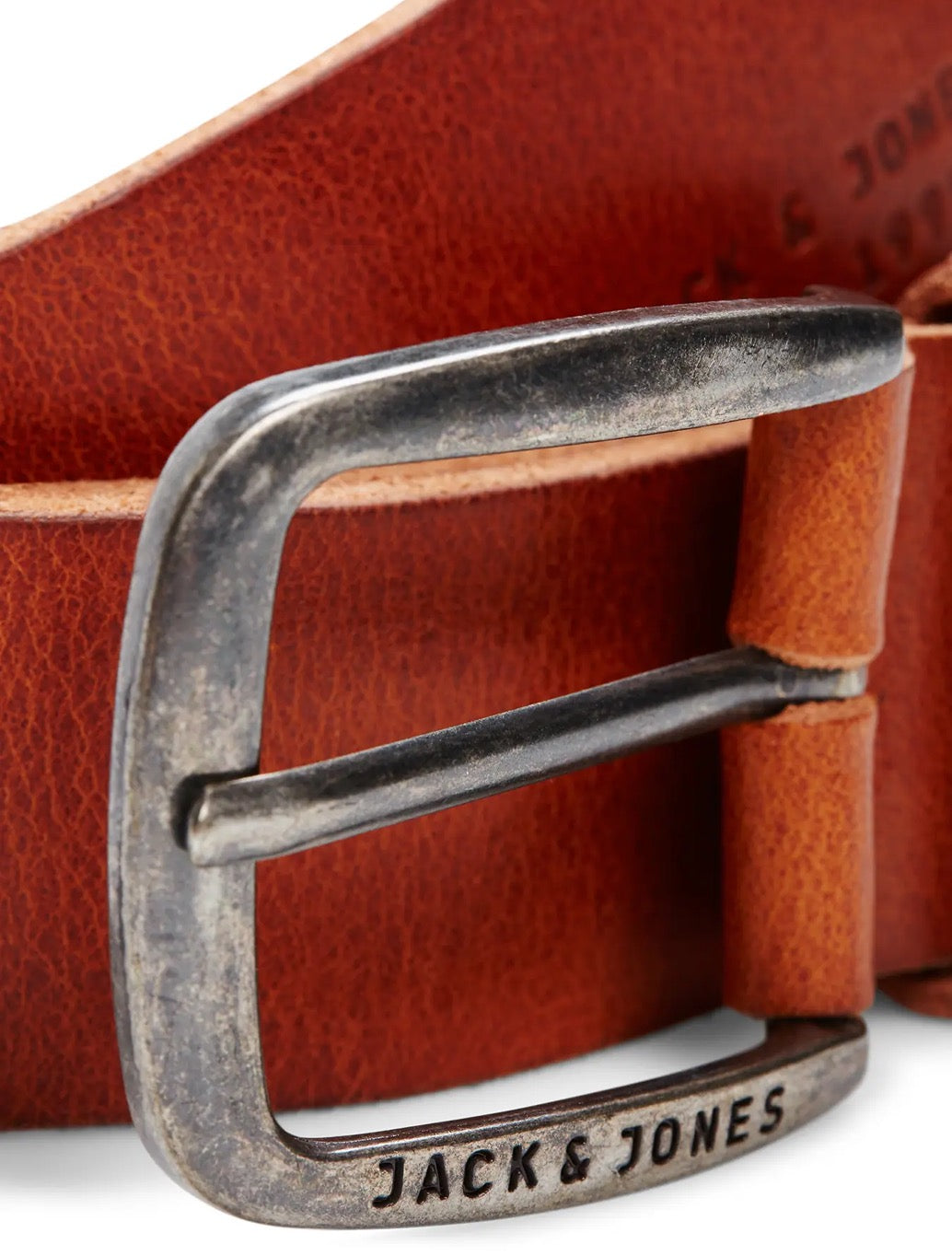 Jack & Jones Paul Leather Belt in Camel