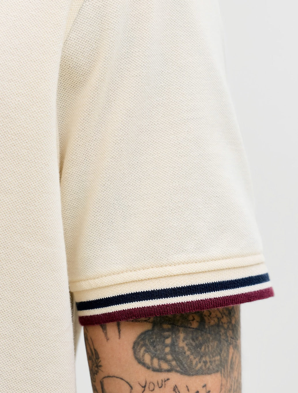 Jack & Jones Paulos Polo Shirt in Cream