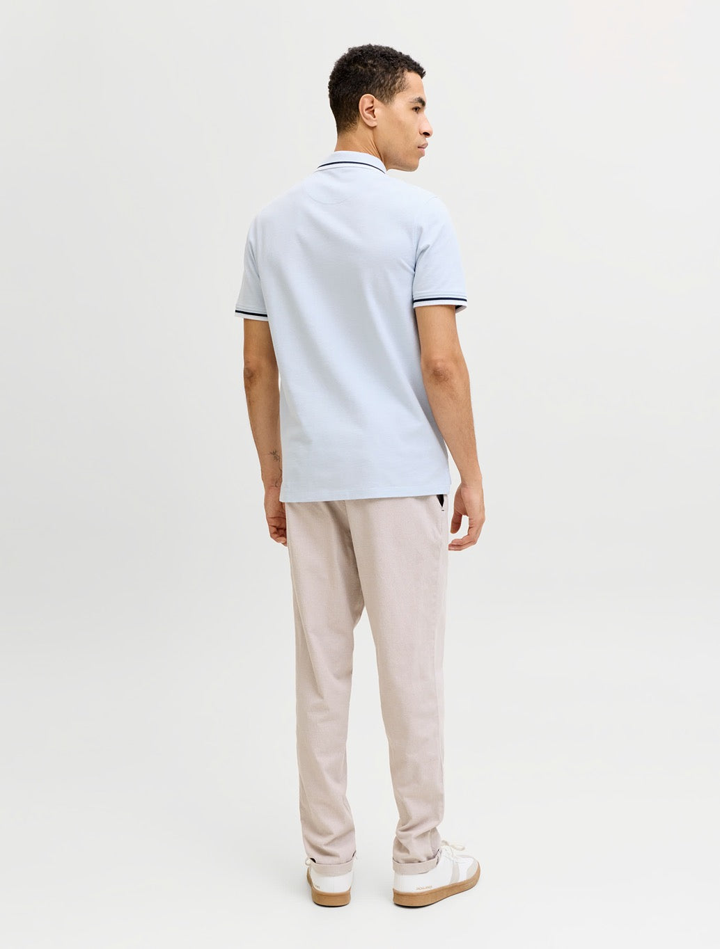 Jack & Jones Paulos Polo Shirt in Light Blue