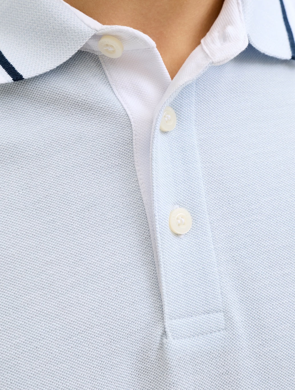 Jack & Jones Paulos Polo Shirt in Light Blue