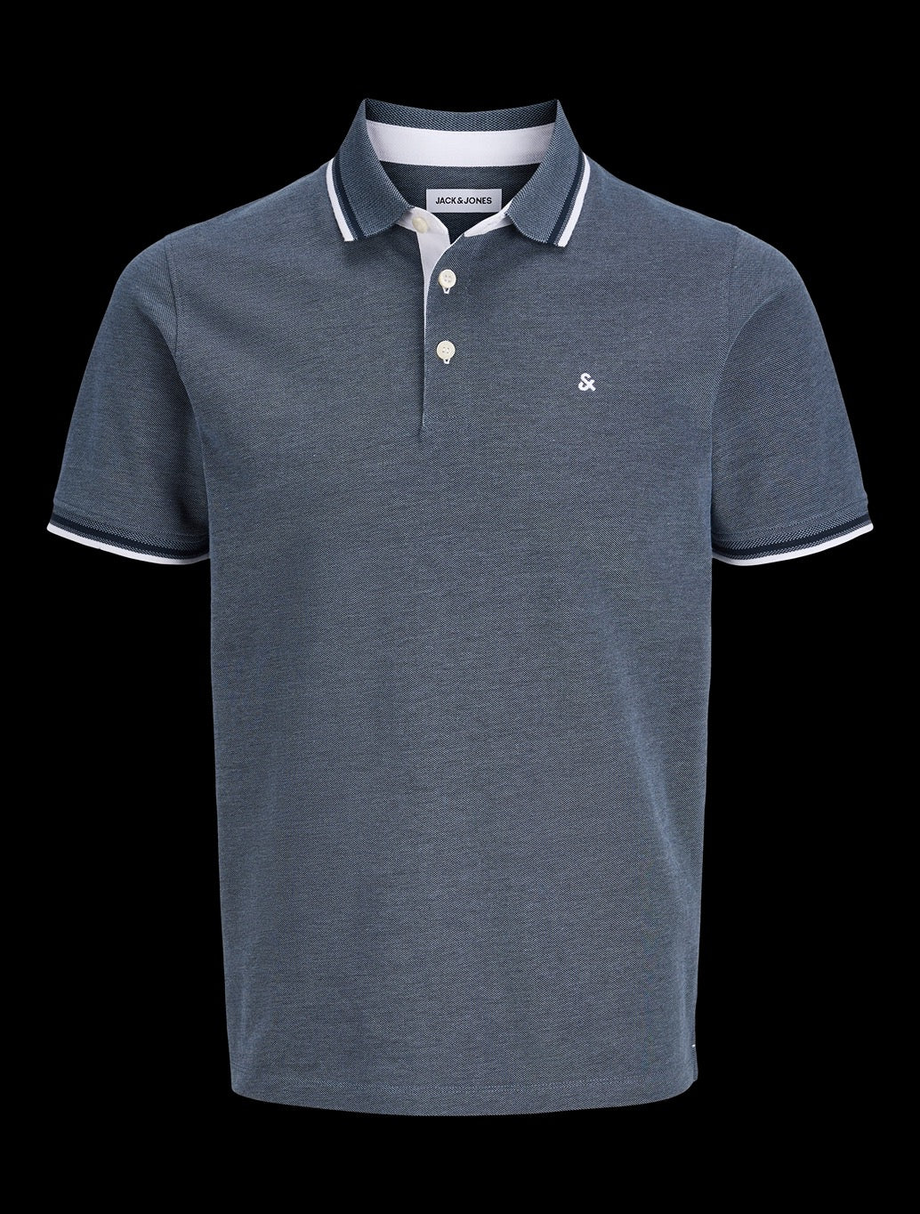 Jack & Jones Paulos Polo Shirt in Navy Fleck