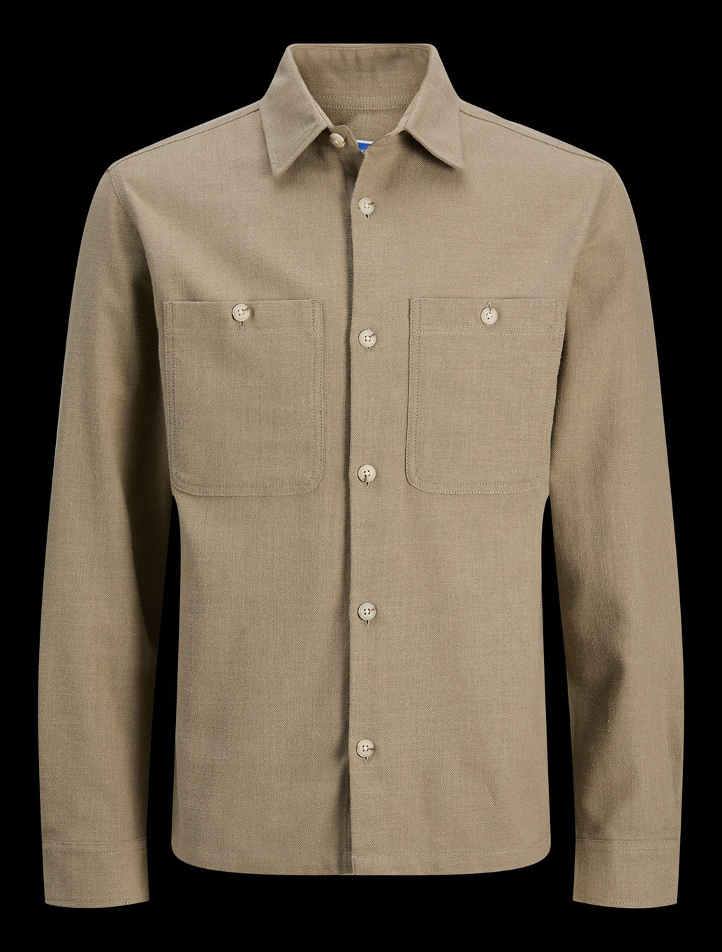 Jack & Jones Rayle Linen Blend Shirt in Light Green