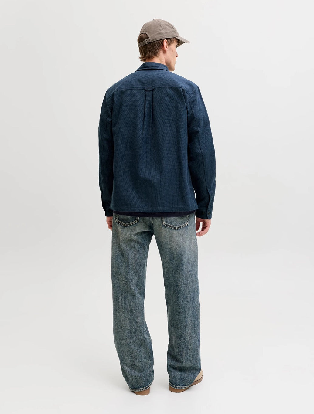 Jack & Jones Rayle Linen Blend Shirt in Navy