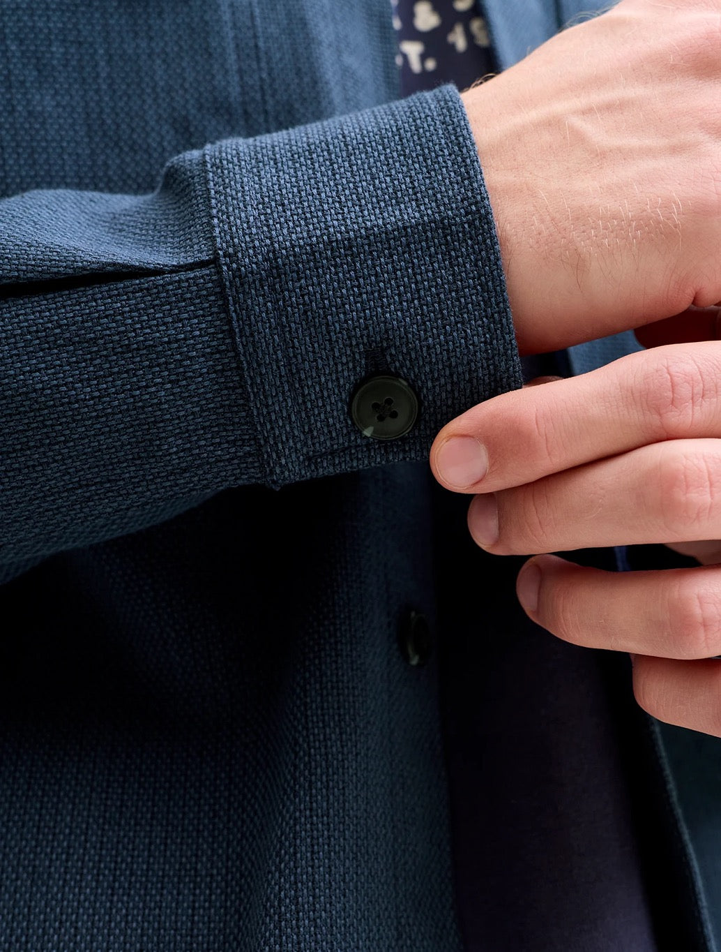 Jack & Jones Rayle Linen Blend Shirt in Navy