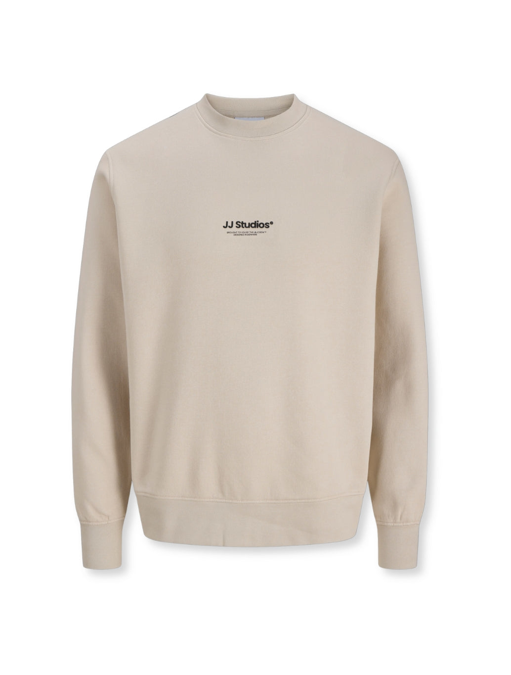 Jack & Jones Soho Printed Logo Sweatshirt in Beige