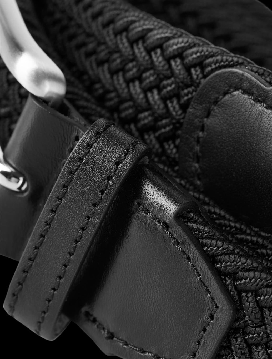 Jack & Jones Spring Braided Belt in Black