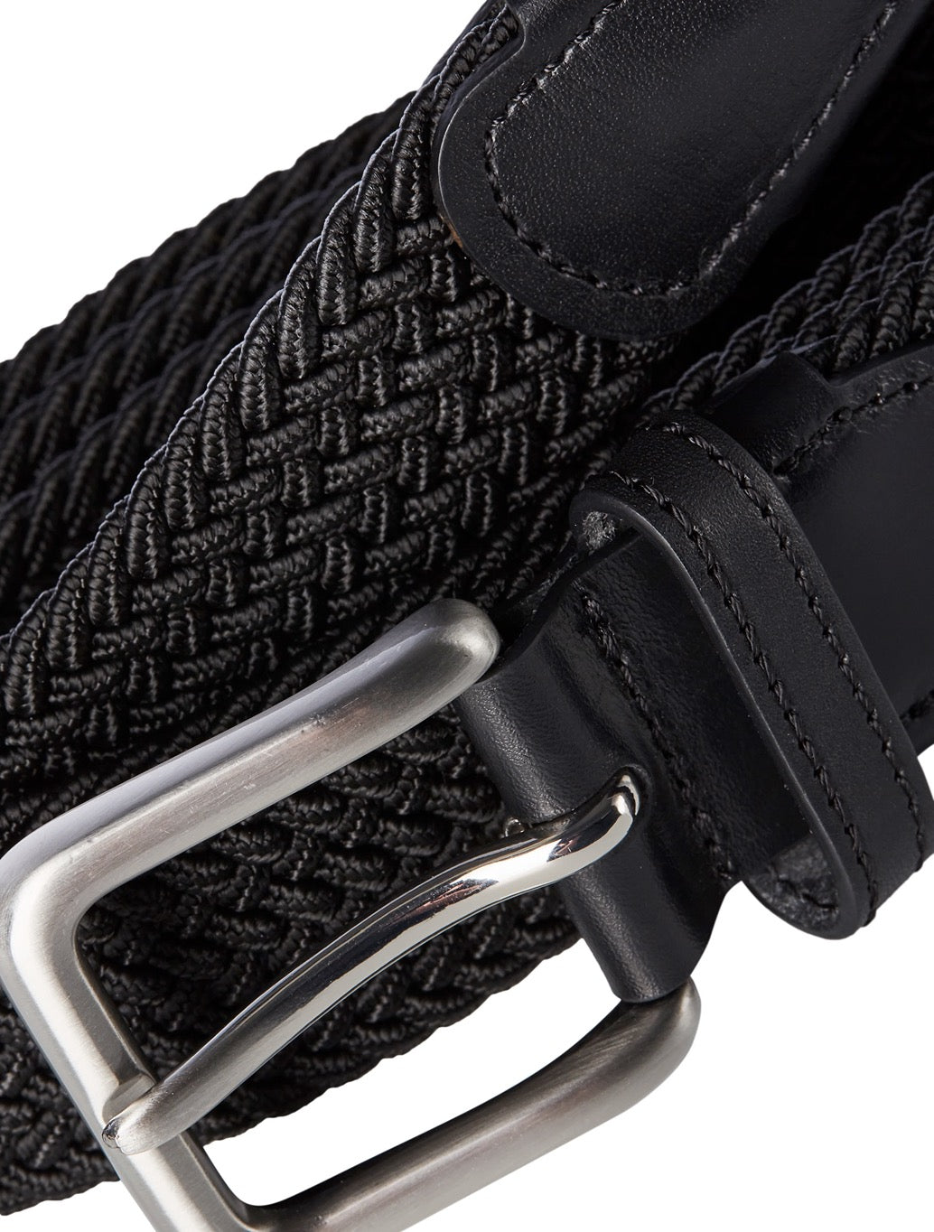 Jack & Jones Spring Braided Belt in Black
