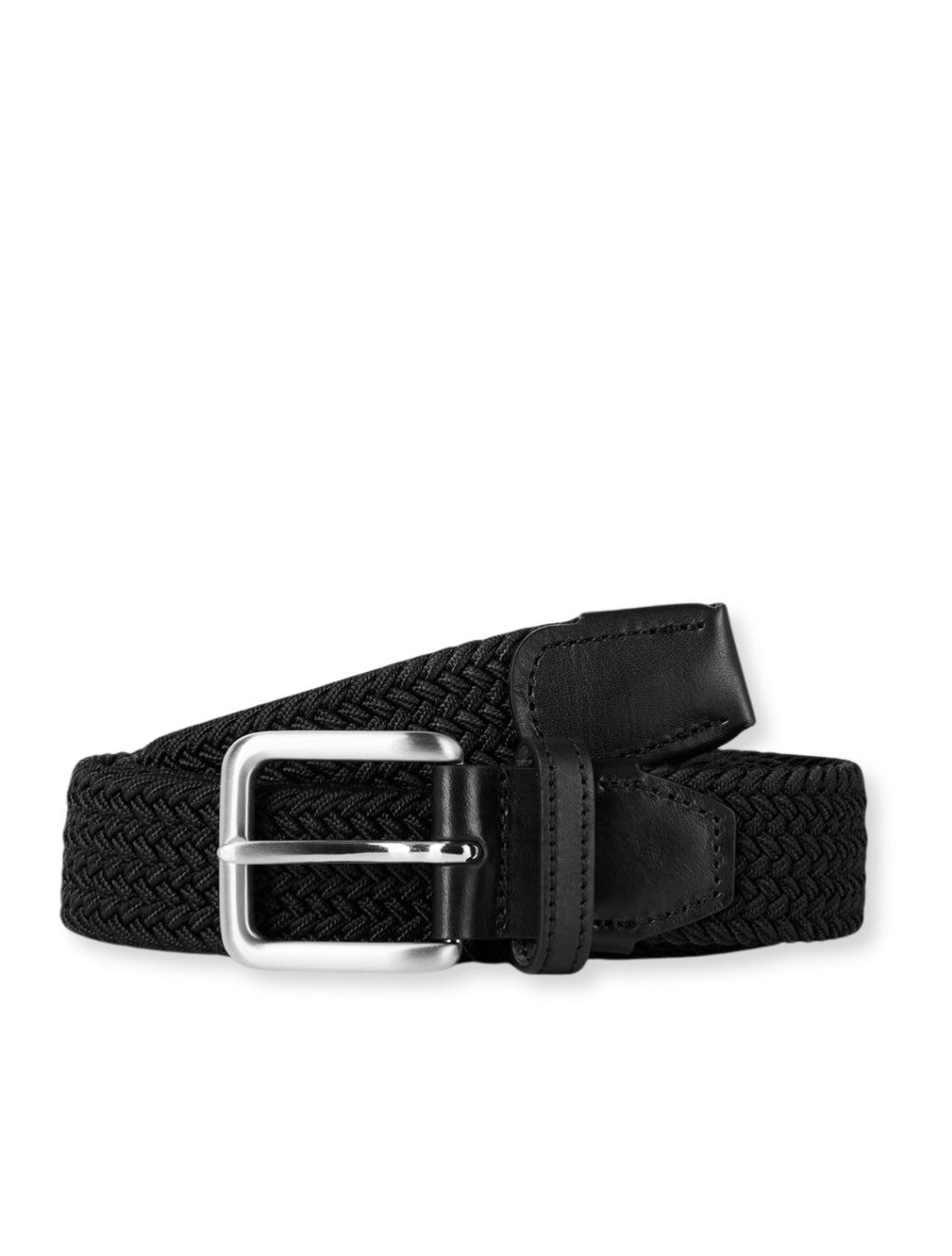 Jack & Jones Spring Braided Belt in Black