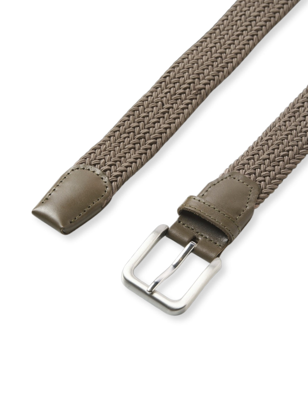 Jack & Jones Spring Braided Belt in Khaki