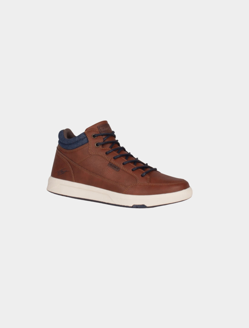 Tommy Bowe Shoe – Matfield High Top Casual Shoe – Camel