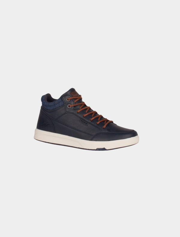 Tommy Bowe Shoe – Matfield High Top Casual Shoe – Navy