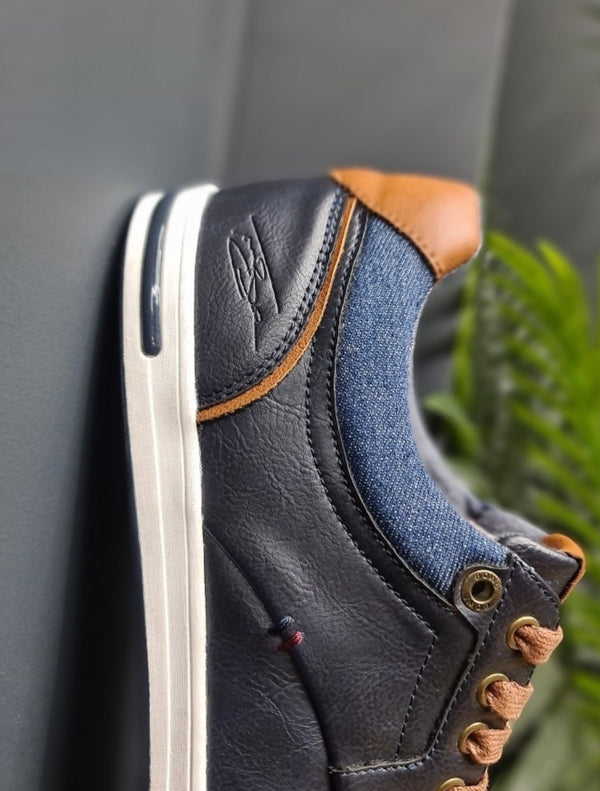 Tommy Bowe Shoe - Aki Casual Trainer - Navy