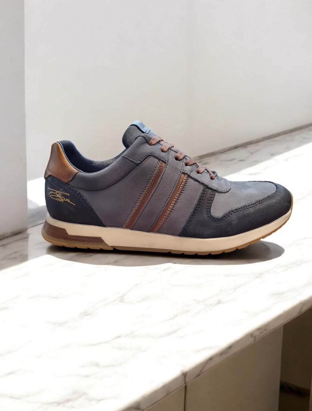 Tommy Bowe Shoe - Bordley Casual Trainers - Navy