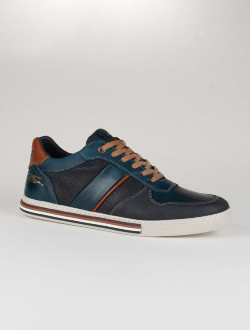 Tommy Bowe Shoe – Healy Casual Leather Shoe – Navy