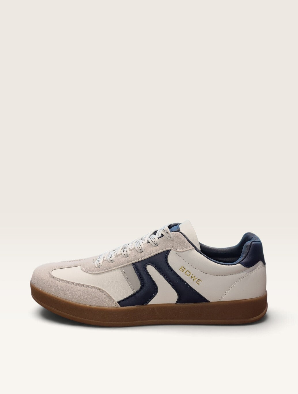 Tommy Bowe Shoes Burwett Trainer in White with Navy