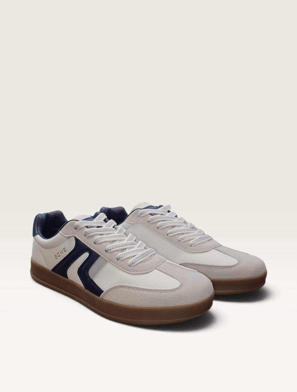 Tommy Bowe Shoes Burwett Trainer in White with Navy