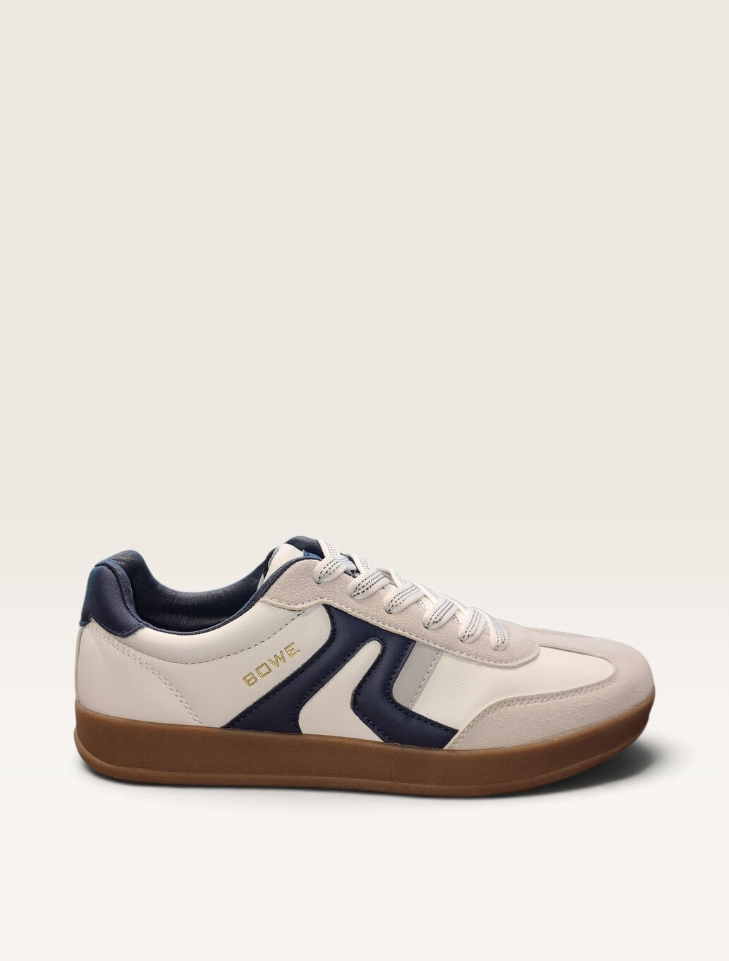 Tommy Bowe Shoes Burwett Trainer in White with Navy