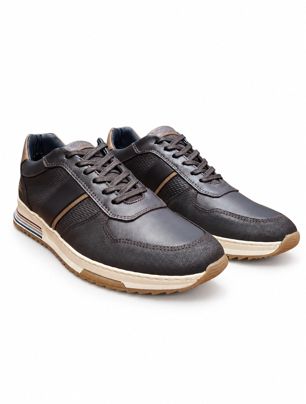 Lloyd & Pryce Deaves Leather Trainer in Hickory