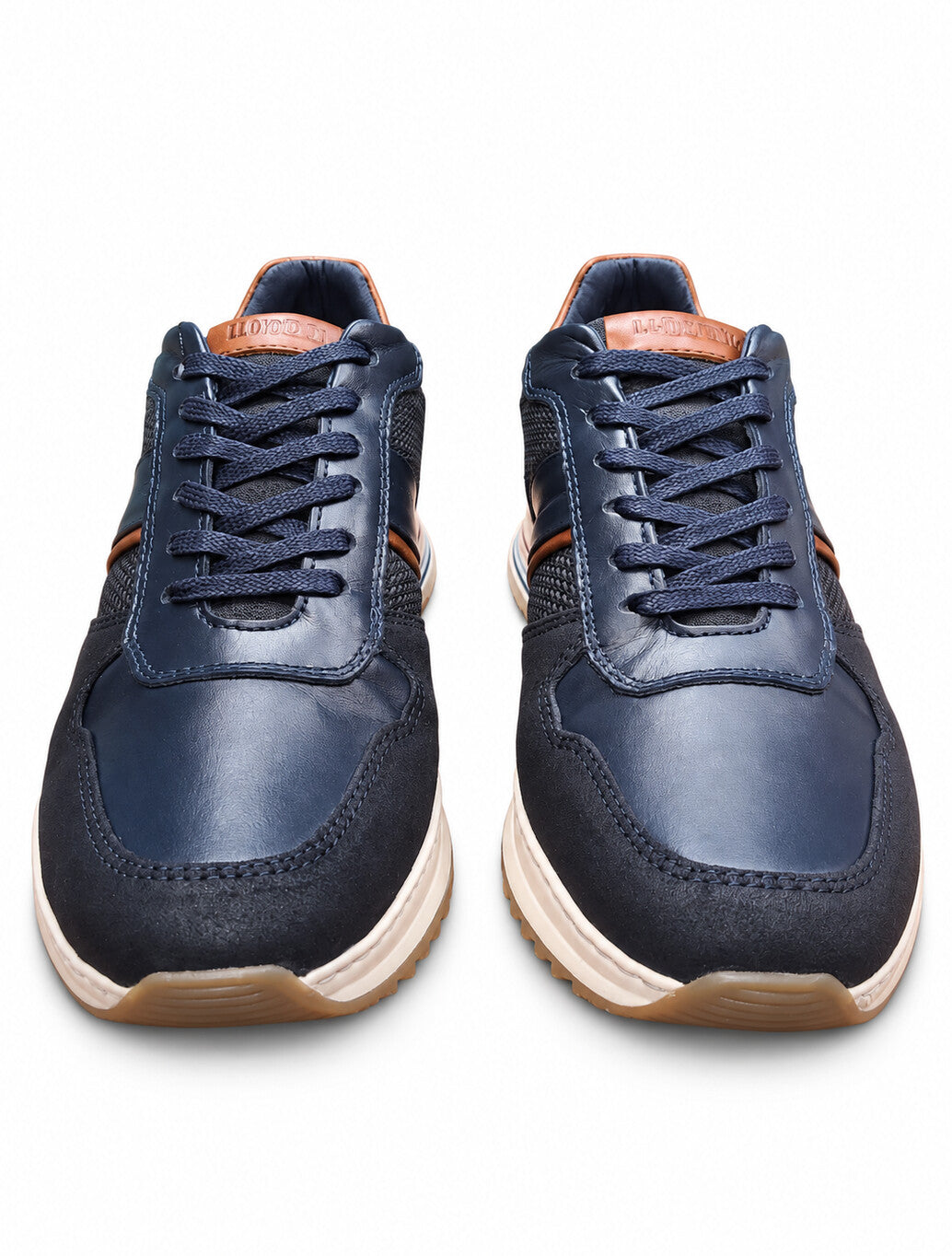 Lloyd & Pryce Deaves Leather Trainer in Storm