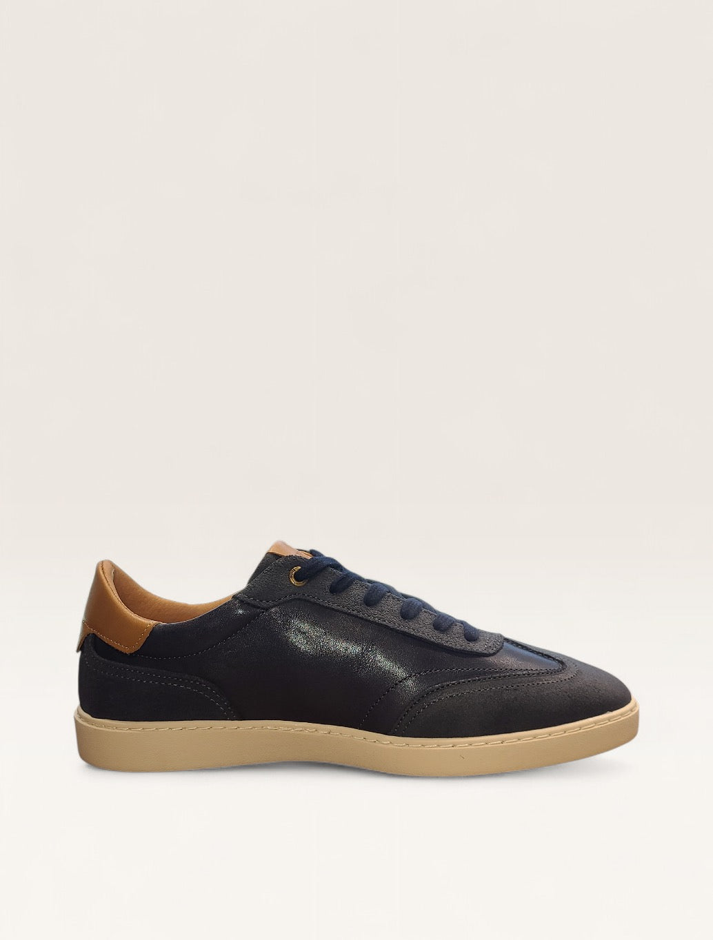 Lloyd & Pryce Tizzano Leather Trainers in Navy