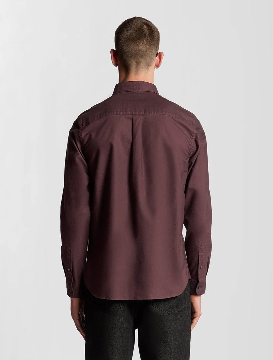 Lyle & Scott - Cotton Button Down Oxford Shirt - Burgundy