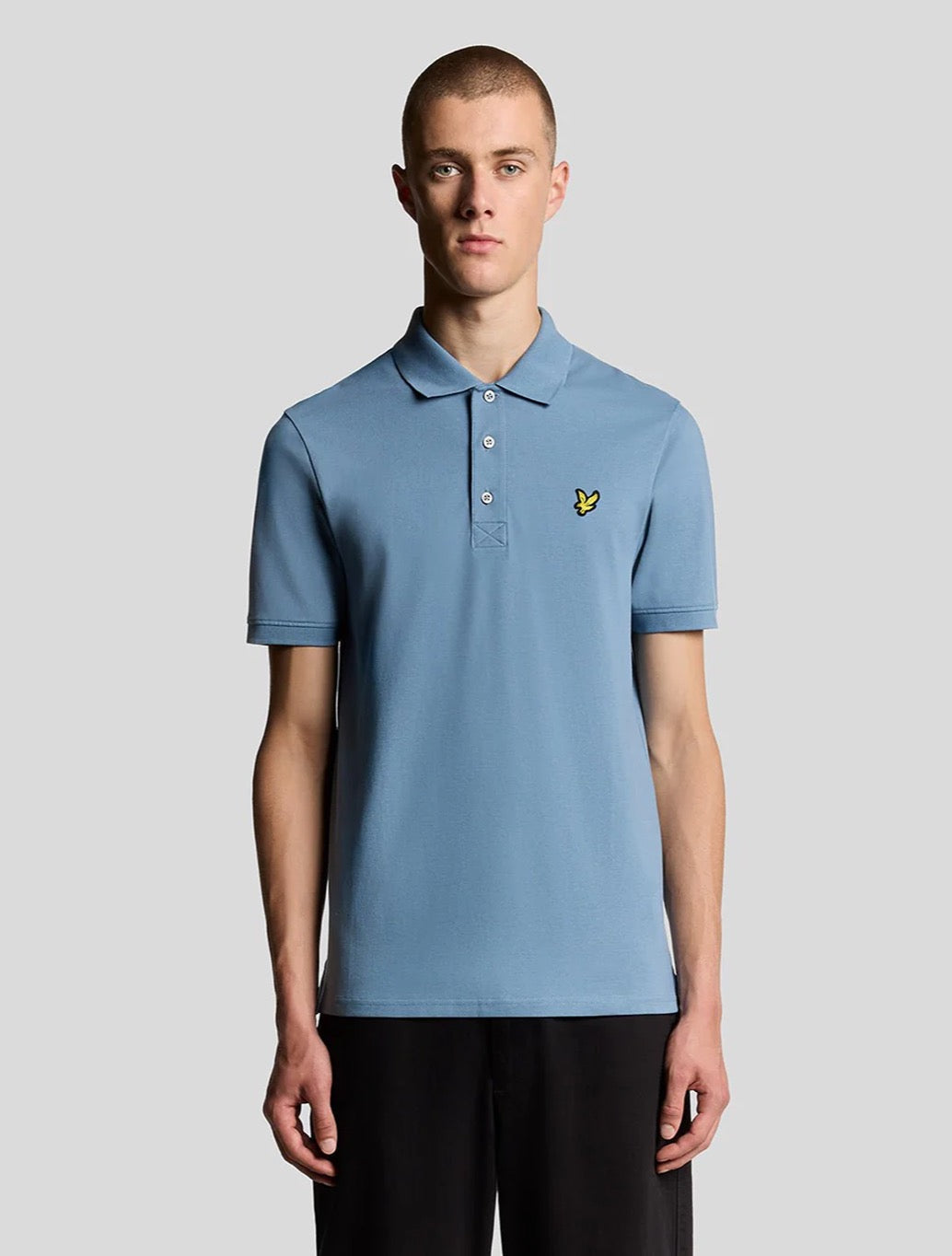 Lyle & Scott - Plain Polo Shirt - Blue