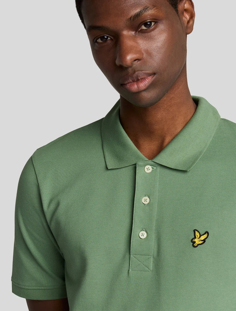 Lyle & Scott - Plain Polo Shirt - Lime Green