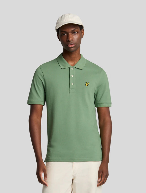 Lyle & Scott - Plain Polo Shirt - Lime Green