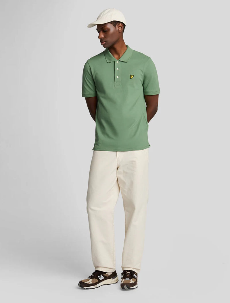 Lyle & Scott - Plain Polo Shirt - Lime Green