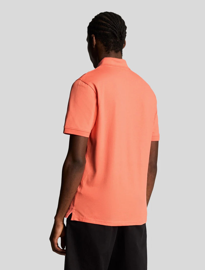 Lyle & Scott - Plain Polo Shirt - Peach